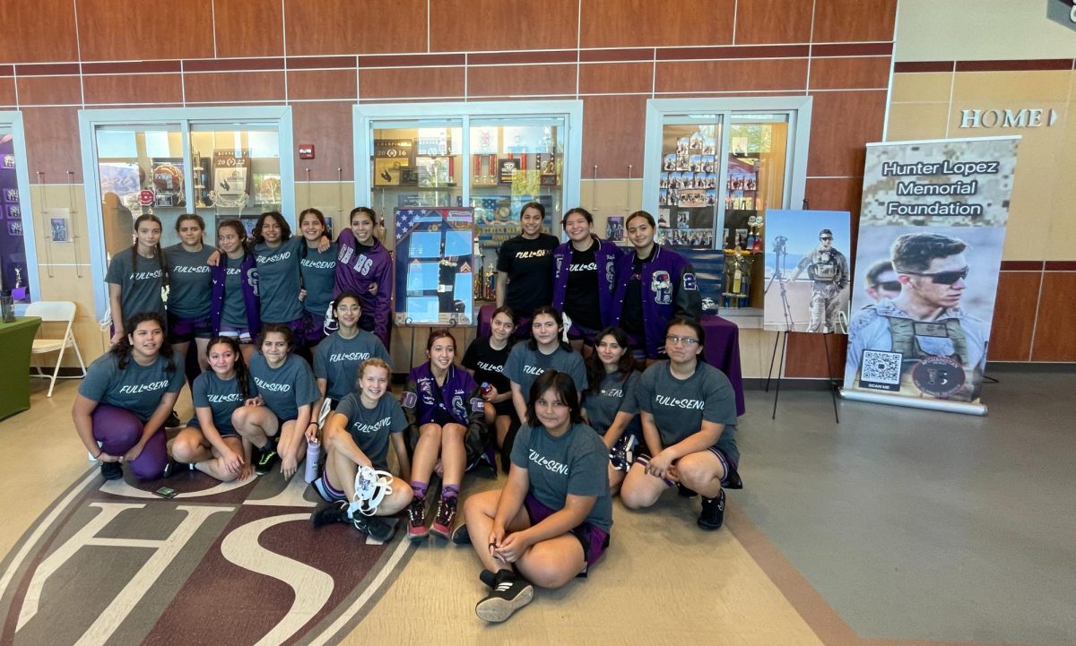 Lady Knights Wrestling Team at the Cpl. Hunter Lopez Tournament of Warriors on Nov. 25. 